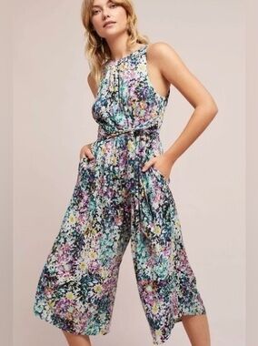 Anthropologie - Plenty Floral Jumpsuit